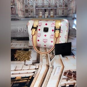 MCM Boston style satchel handbag